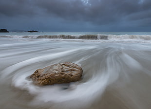 time lapse view of rippling body of water, porth HD wallpaper