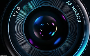 black Nikon DSLR camera lens, camera HD wallpaper