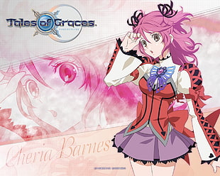 Tales of Graces pink haired female anime wallpaper