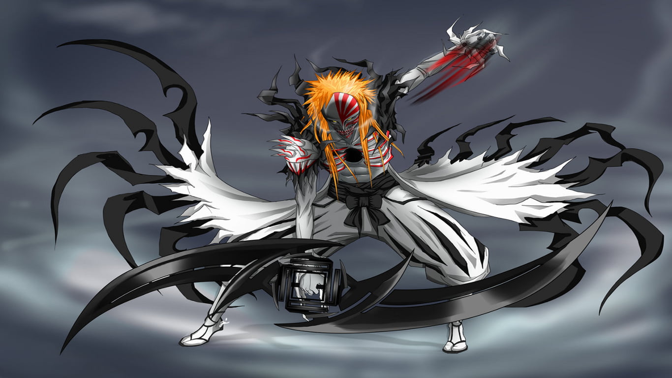 Kurusaki Ichigo Halo form wallpaper, anime, Bleach, Kurosaki Ichigo, Hollow