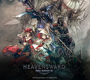 Heavensward illustration, Final Fantasy XIV: A Realm Reborn, fantasy art HD wallpaper