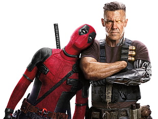 Deadpool movie scene, Deadpool 2, Ryan Reynolds, Josh Brolin HD wallpaper