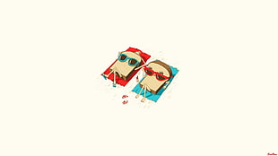 red and teal animated illustration