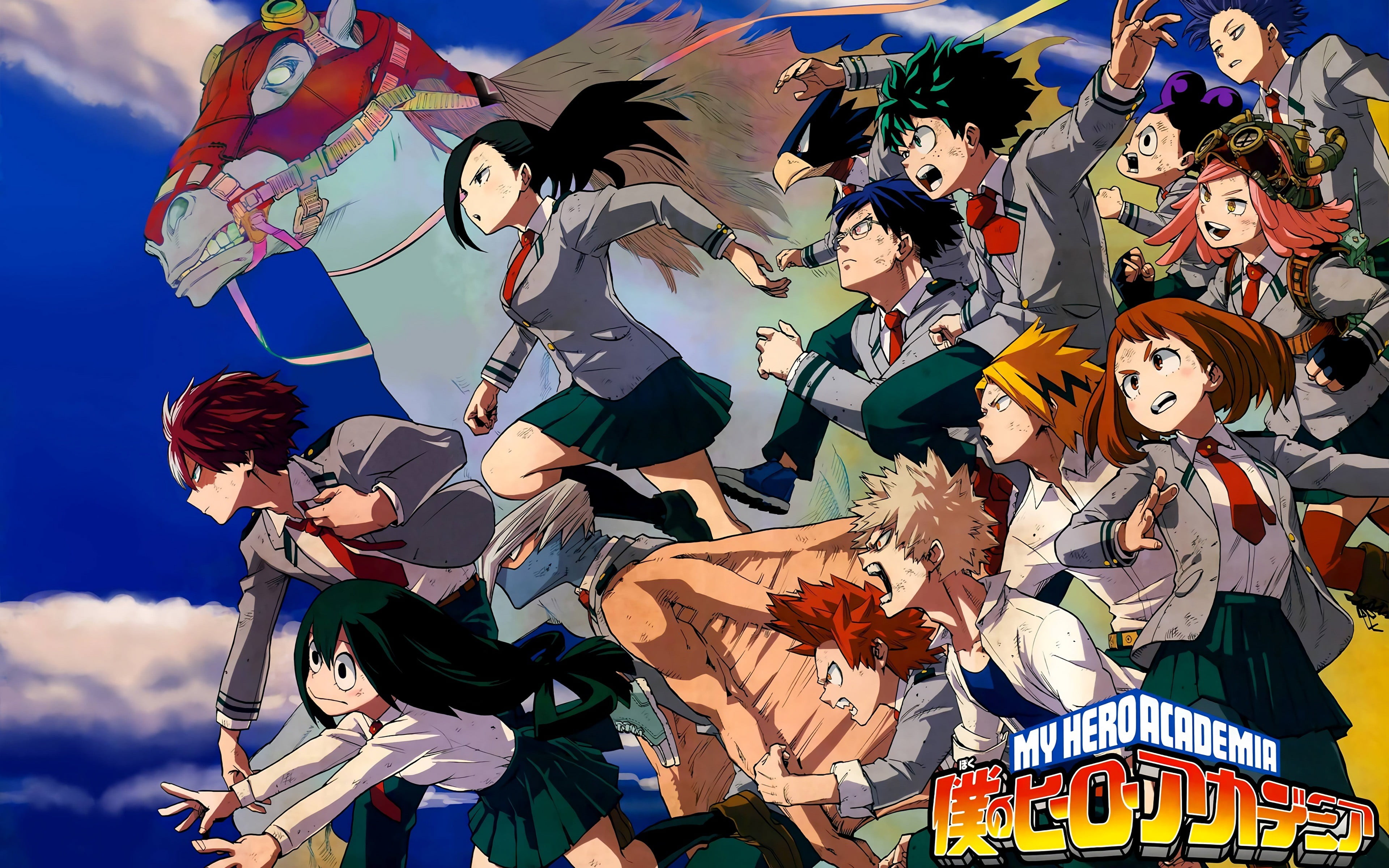 My Hero Academia wallpaper, Boku no Hero Academia, anime, horse