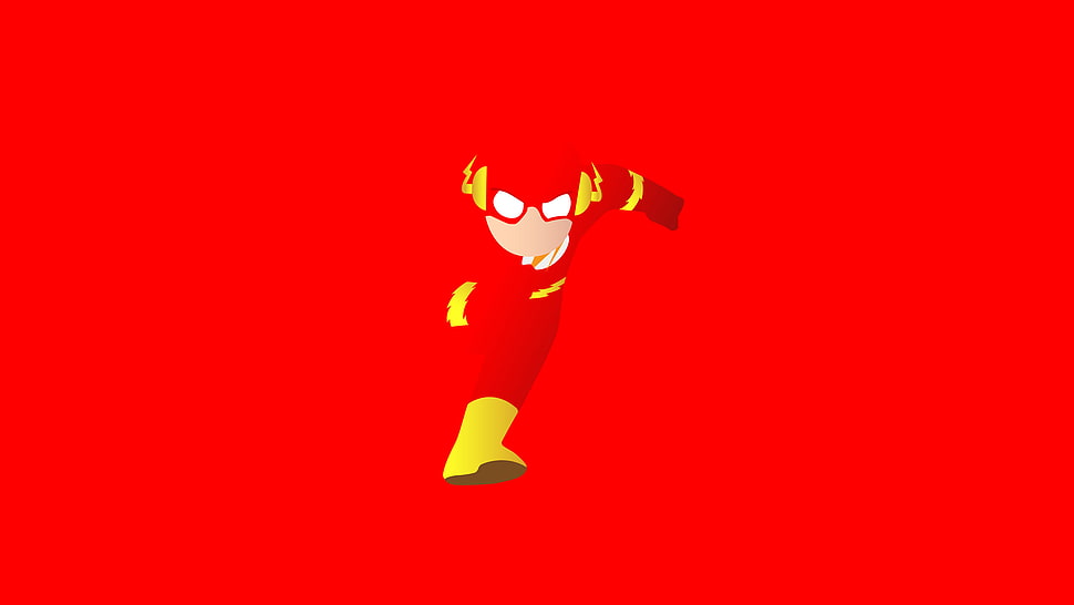 DC Flash illustration, The Flash, Minimal, HD HD wallpaper