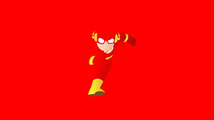 DC Flash illustration, The Flash, Minimal, HD