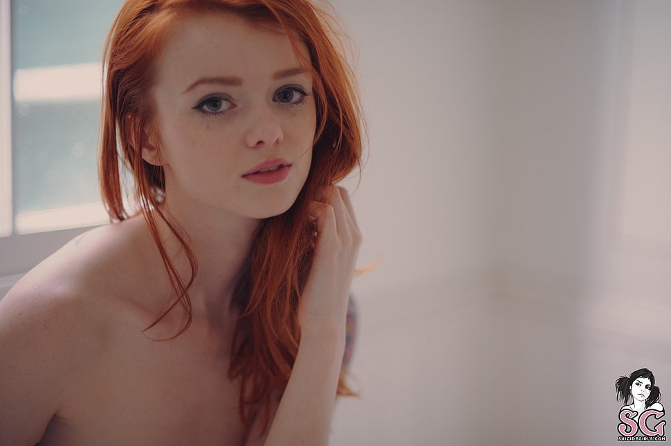 Topless Red Head