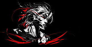 game poster, artwork, Metal Gear Rising: Revengeance, Raiden HD wallpaper