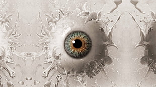 eye illustration, eyes, digital art