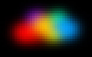 Pixels,  Form,  Colorful,  Shiny HD wallpaper