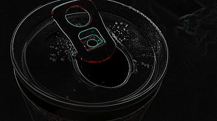 black and gray car steering wheel, can, Pepsi, Coca-Cola, black HD wallpaper