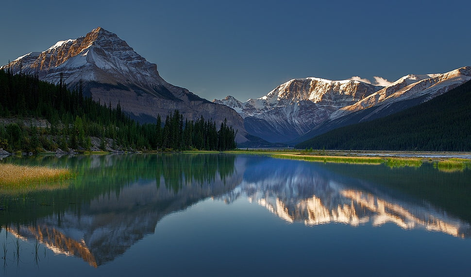 overlooking view of mountain and body of water, photography, nature, landscape, morning HD wallpaper