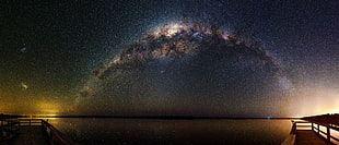 cloud formation during nighttime, lake clifton, western australia HD wallpaper