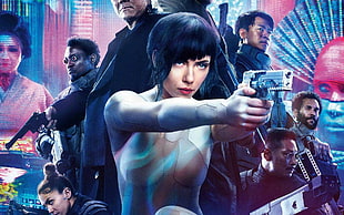 game application screenshot, movies, Ghost in the Shell, Ghost in the Shell (Movie), Scarlett Johansson