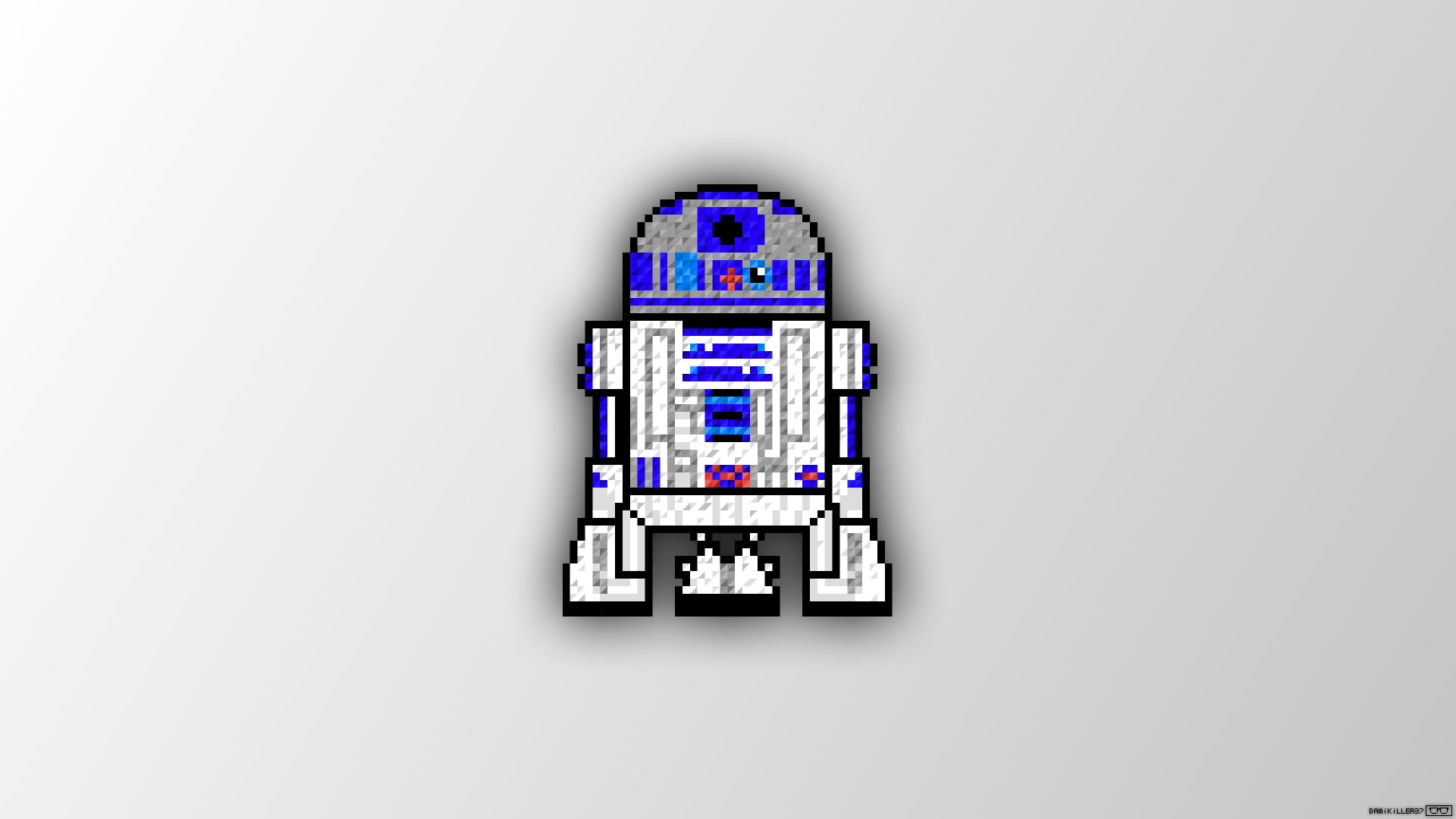 Star Wars R2 D2 Illustration R2 D2 Star Wars Trixel Pixel Art Hd Wallpaper Wallpaper Flare
