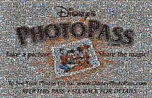 brown and black area rug, photography, photo manipulation, Disney, mosaic HD wallpaper