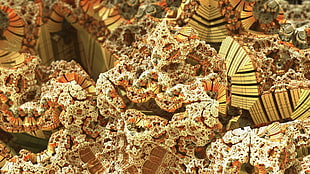 brown decorative stones
