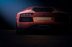 orange supercar concept, Lamborghini, Lamborghini Aventador, Lamborghini Aventador LP700-4, car HD wallpaper