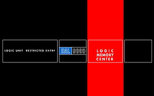logic memory center text, 2001: A Space Odyssey, HAL 9000, movies HD wallpaper