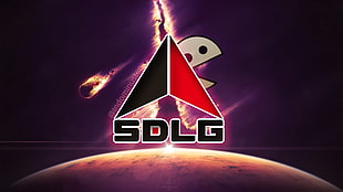 red and black SDLG logo, SDLG, Pacman