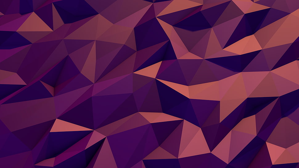 red and purple area rug, low poly, poly, digital art HD wallpaper