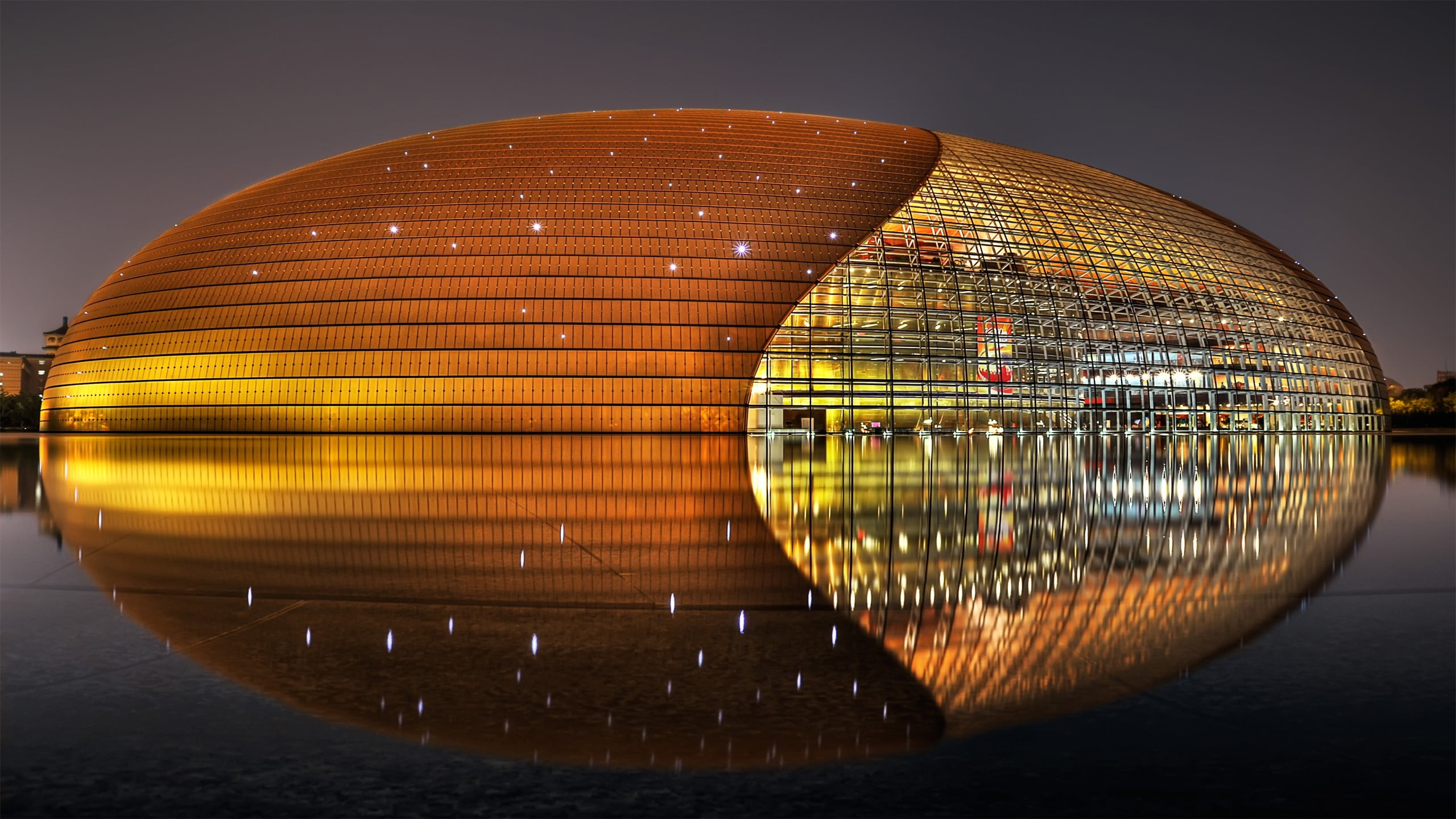 brown and gray glass building museum, architecture, modern, stadium, China