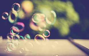 floating bubbles