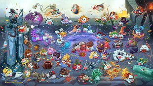 assorted-color game application logo lot HD wallpaper