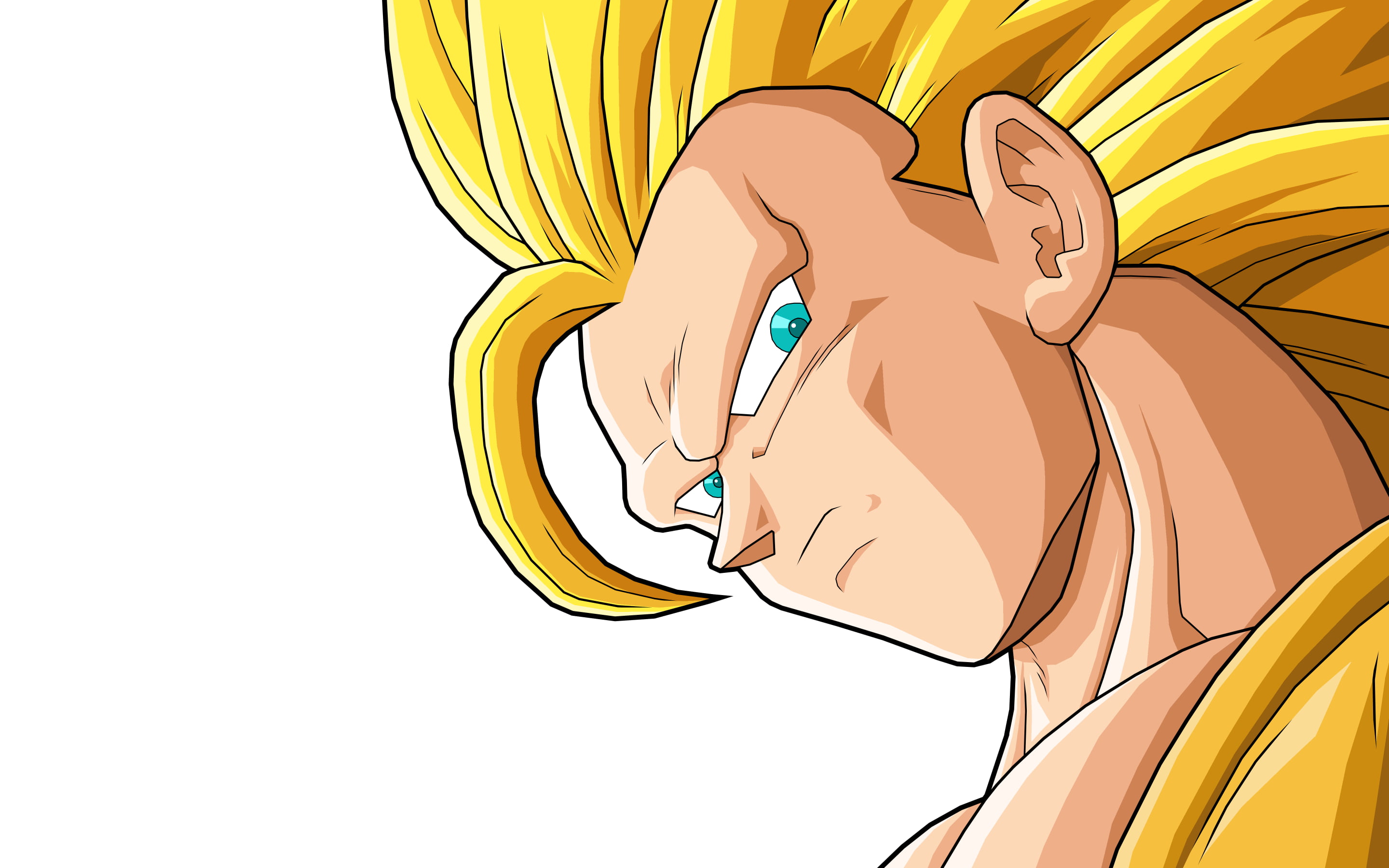 Dragonball Super Saiyan 3 Son Goku, Dragon Ball, anime, Son Goku, Super Saiyan