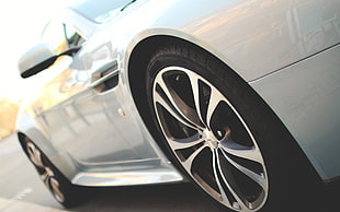 white car, car, Aston Martin, Aston Martin V12 Vantage, side view HD wallpaper
