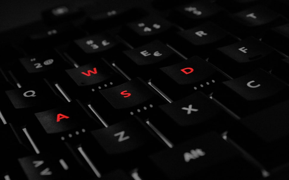 close up photo of computer keyboard HD wallpaper