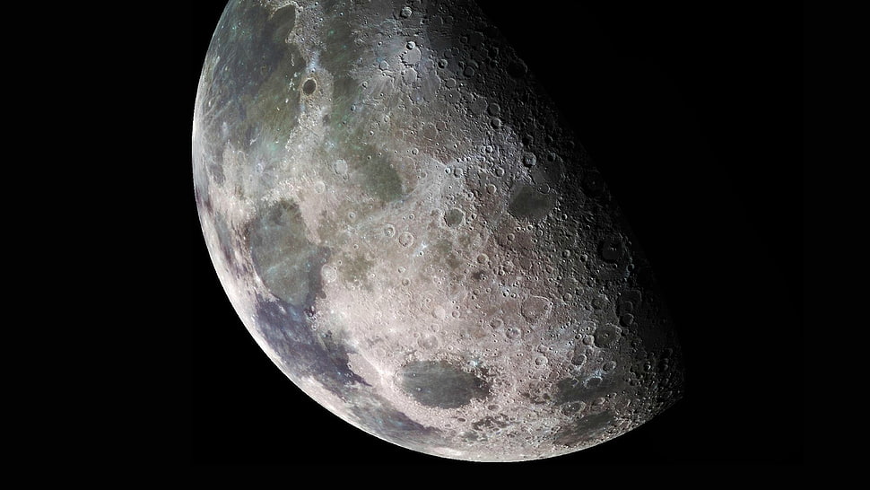 moon, closeup, Moon, moonlight, texture HD wallpaper