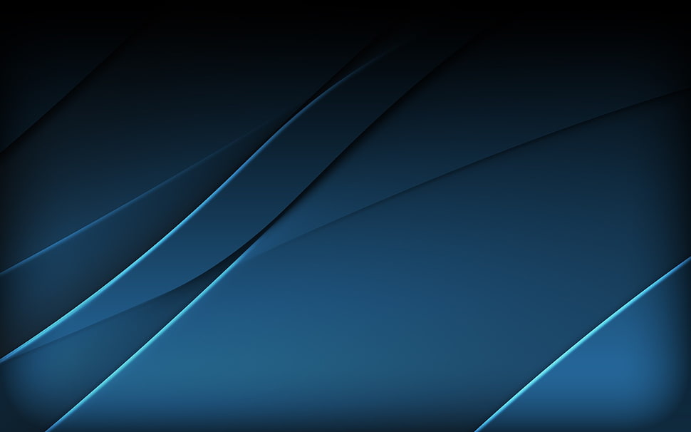 blue and black wooden table, abstract, waveforms, digital art HD wallpaper