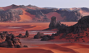 Grand Canyon, desert, Sahara, Algeria, dune HD wallpaper