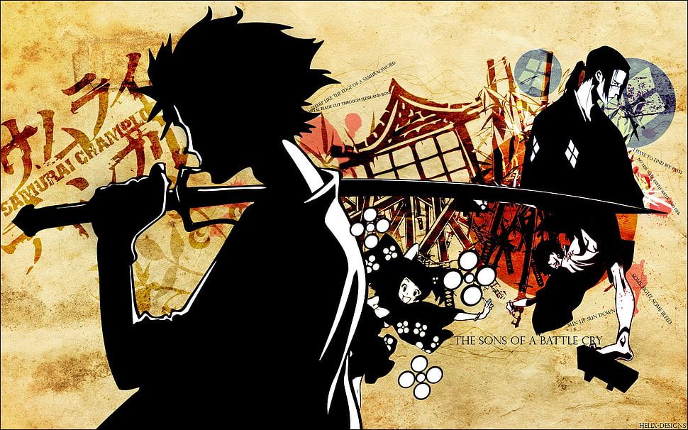 Samurai illustration, Samurai Champloo, anime, Mugen, Jin HD wallpaper