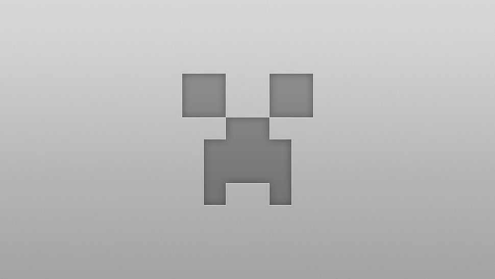 Minecraft sketch, Minecraft, creeper, simple HD wallpaper