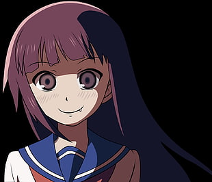 girl anime character smiling