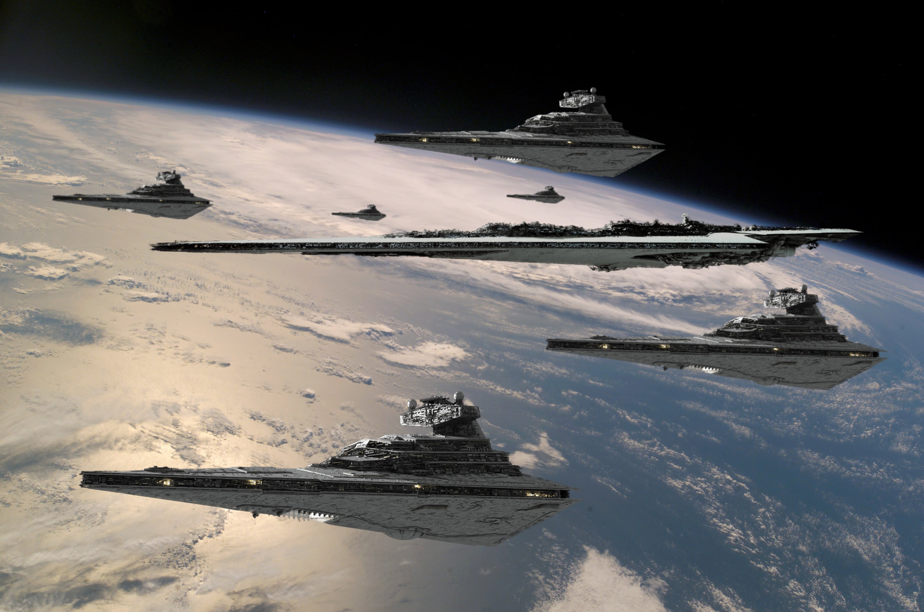 gray spaceship, Star Wars