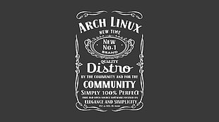 Arch Linux text, Archlinux, Linux