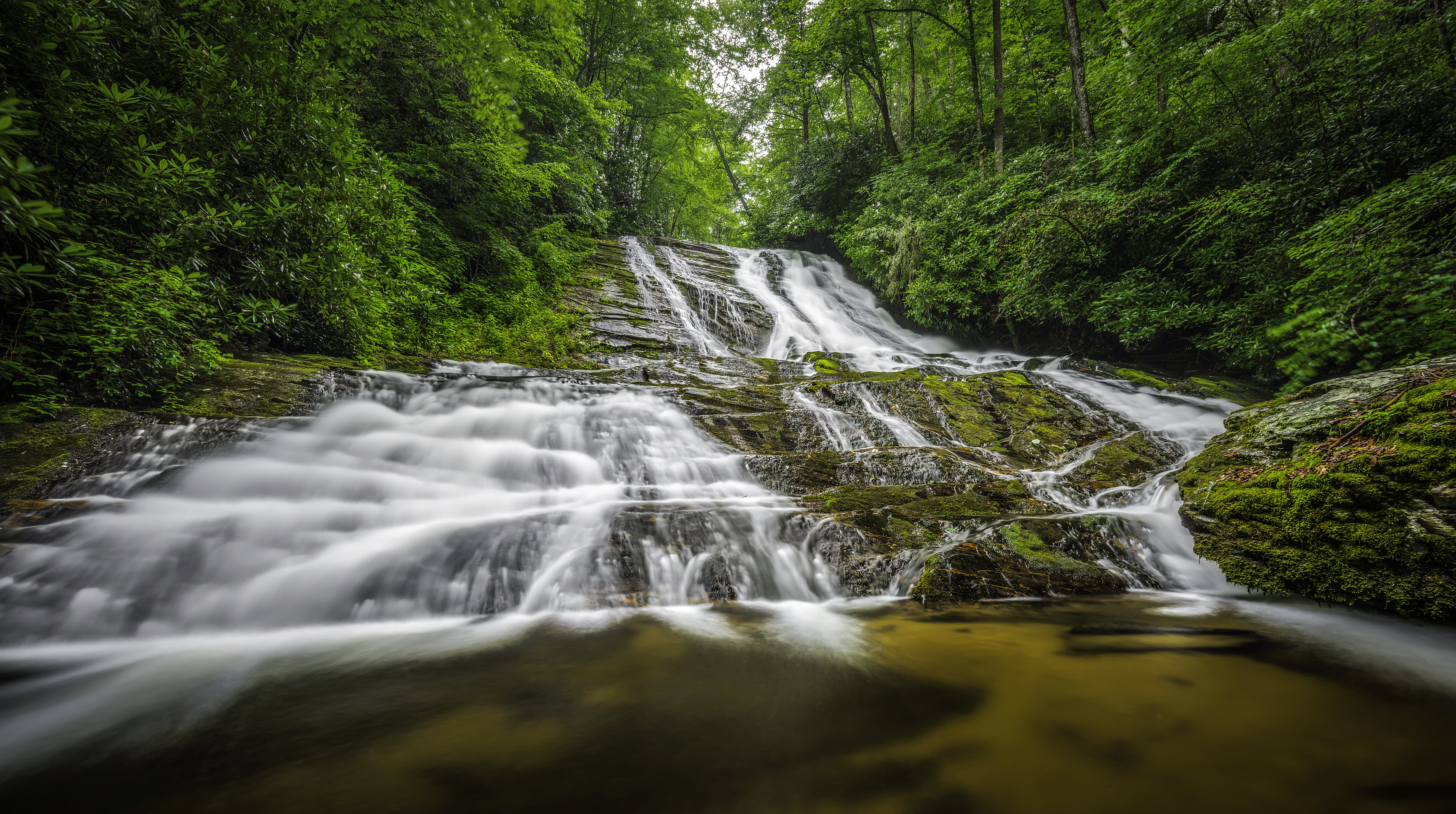 photography of waterfalls, brevard, north carolina