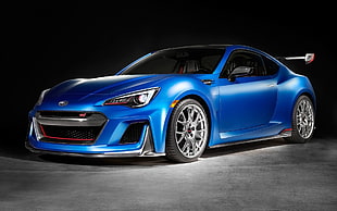 blue coupe, Subaru, Subaru BRZ, Subaru STI Performance, concept cars HD wallpaper