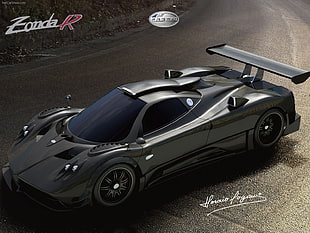 black Zonda R coupe, car, Pagani, Pagani Zonda R, vehicle