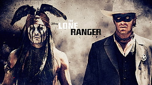 Disney The Lone Ranger poster, The Lone Ranger, Johnny Depp, Armie Hammer, movies HD wallpaper
