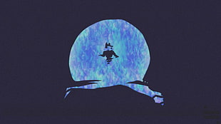 blue and white bird painting, Son Goku, Vegeta, Dragon Ball, Super Saiyan Blue HD wallpaper