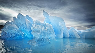 iceberg wallpaper, landscape, sea, water, ice HD wallpaper