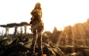 female character illustration, video games, Fallout, Fallout 3 HD wallpaper