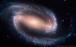 milky way galaxy, space, galaxy, spiral galaxy, NGC 1300 HD wallpaper
