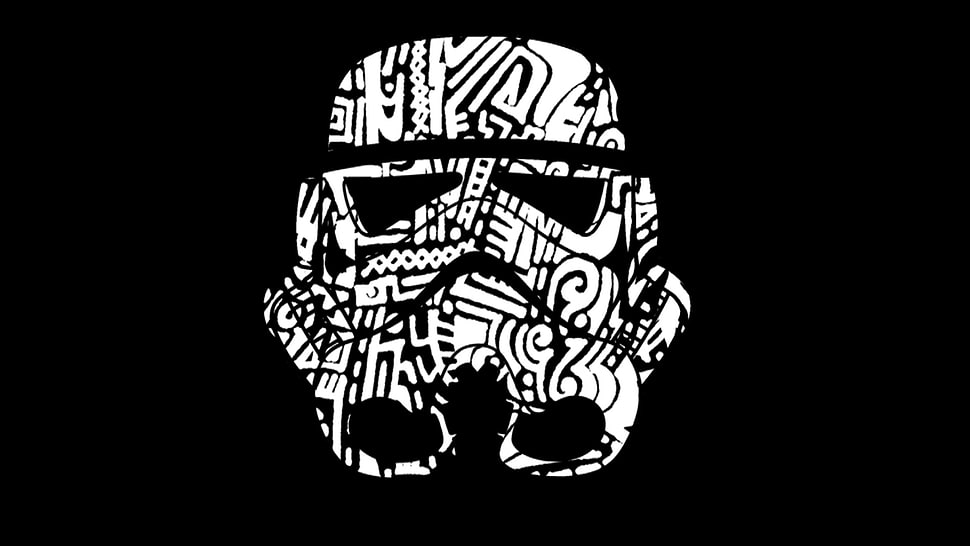white and black Storm Trooper illustration, Star Wars, clone trooper HD wallpaper