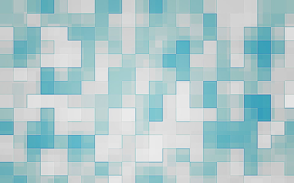 white and blue tiles HD wallpaper