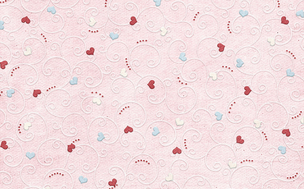 pink, red, and teal floral background HD wallpaper